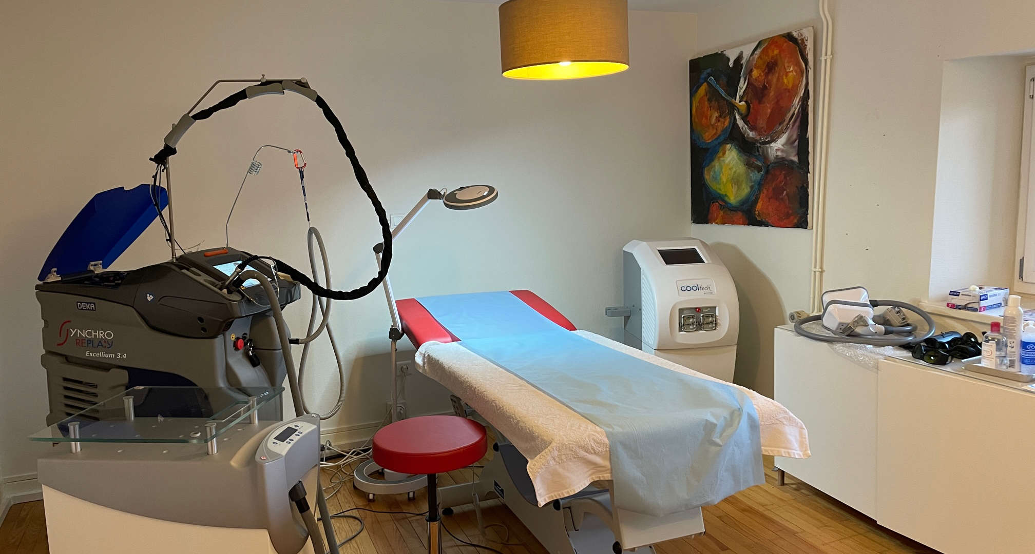 Nutrilaser 74, Salle laser